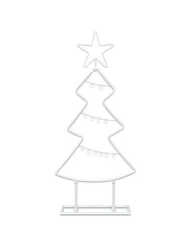 Albero di Natale in metallo con supporto KUOPIO 60 cm Acciaio