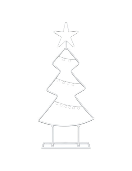 Albero di Natale in metallo con supporto KUOPIO 60 cm Acciaio