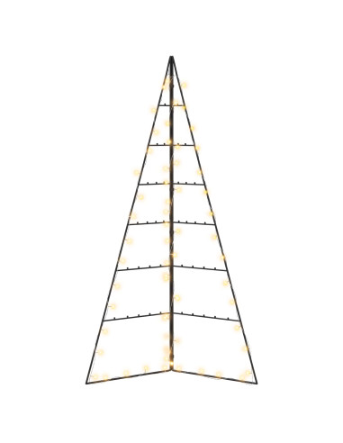 Albero di Natale in metallo KUOPIO 140 cm Bianco caldo Acciaio