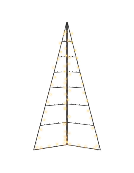 Albero di Natale in metallo KUOPIO 140 cm Bianco caldo Acciaio