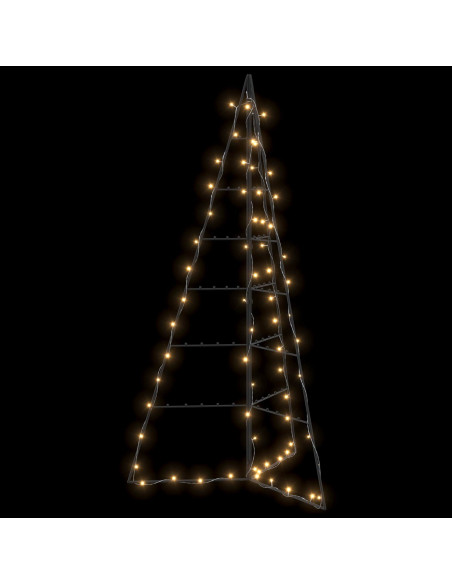 Albero di Natale in metallo KUOPIO 140 cm Bianco caldo Acciaio