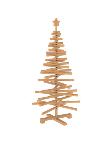 Albero di Natale in legno KOTKA 120 cm Legno Massello di Pino