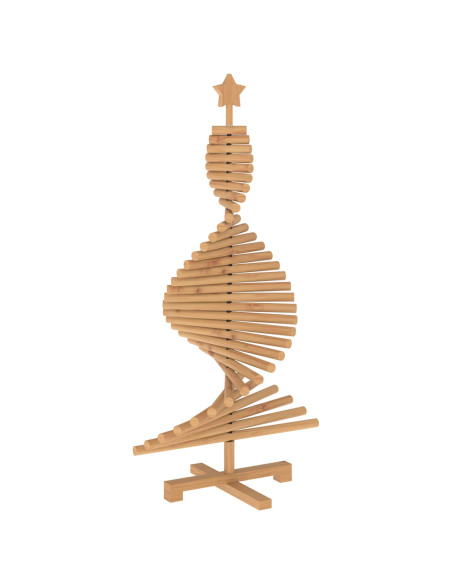 Albero di Natale in legno KOTKA 120 cm Legno Massello di Pino