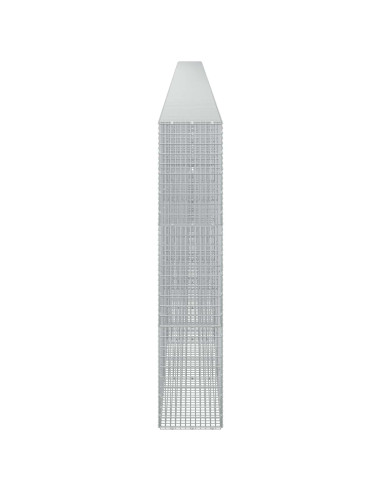 Gabione con filo da 3,5 mm e rete da 5x2,5 cm 1200x30x150 cm