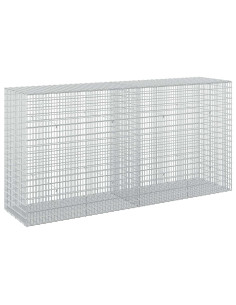 Gabione con filo da 3,5 mm e rete da 5x2,5 cm 200x50x100 cm 2