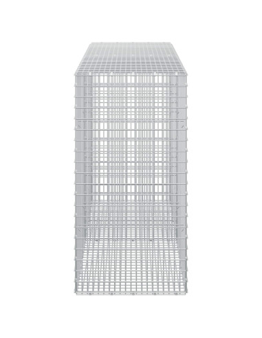 Gabione con filo da 3,5 mm e rete da 5x2,5 cm 200x50x100 cm
