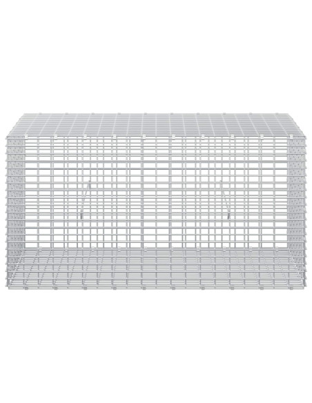 Gabione con filo da 3,5 mm e rete da 5x2,5 cm 50x100x50 cm