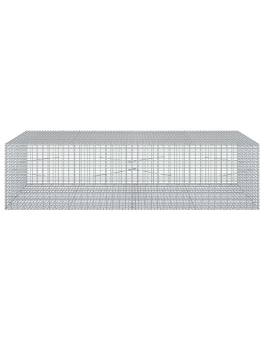 Gabione con filo da 3,5 mm e rete da 5x2,5 cm 200x100x50 cm