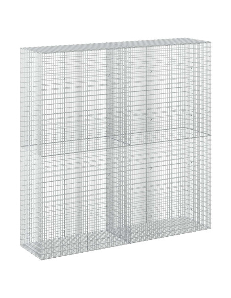 Gabione con filo da 3,5 mm e rete da 5x2,5 cm 200x50x200 cm