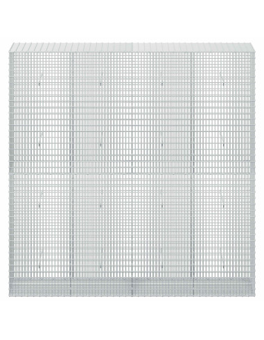 Gabione con filo da 3,5 mm e rete da 5x2,5 cm 200x50x200 cm