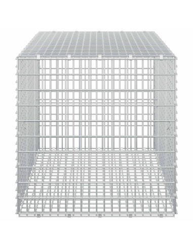 Gabione con filo da 3,5 mm e rete da 5x2,5 cm 100x50x50 cm