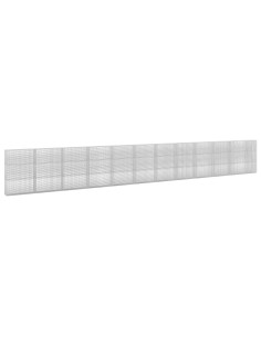 Gabione con filo da 3,5 mm e rete da 5x2,5 cm 1150x30x150 cm 2