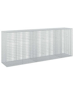 Gabione con filo da 3,5 mm e rete da 5x2,5 cm 250x50x100 cm 2