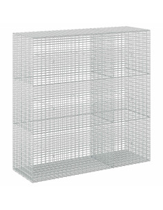 Gabione con Filo da 5 mm e Rete da 5x2,5 cm 150x50x150 cm 2