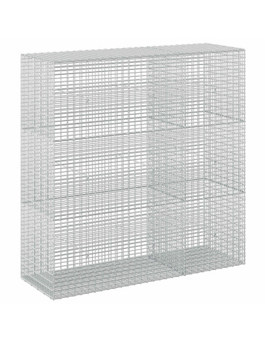 Gabione con Filo da 5 mm e Rete da 5x2,5 cm 150x50x150 cm