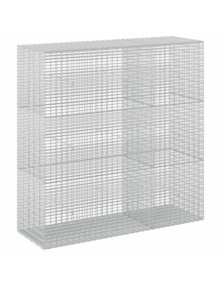 Gabione con Filo da 5 mm e Rete da 5x2,5 cm 150x50x150 cm