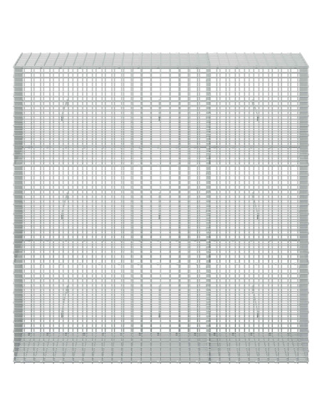 Gabione con Filo da 5 mm e Rete da 5x2,5 cm 150x50x150 cm