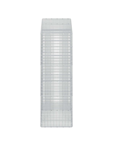 Gabione con Filo da 5 mm e Rete da 5x2,5 cm 150x50x150 cm