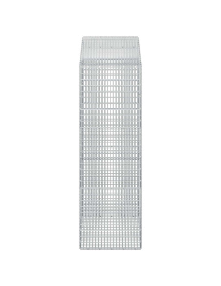 Gabione con Filo da 5 mm e Rete da 5x2,5 cm 150x50x150 cm