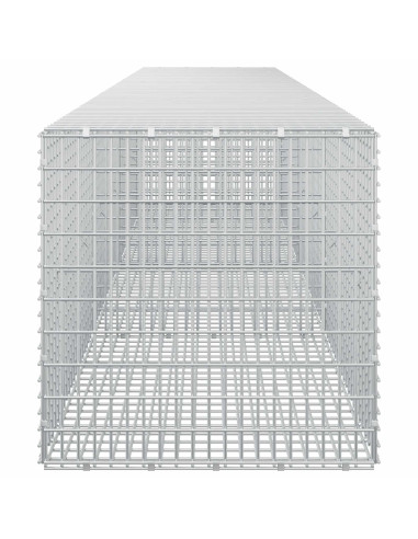 Gabione con Filo da 5 mm e Rete da 5x2,5 cm 350x50x50 cm