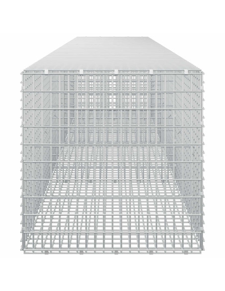 Gabione con Filo da 5 mm e Rete da 5x2,5 cm 350x50x50 cm