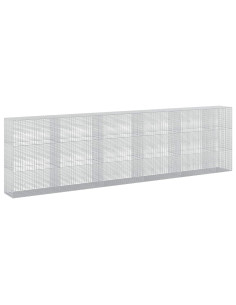 Gabione con Filo da 5 mm e Rete da 5x2,5 cm 550x50x150 cm 2