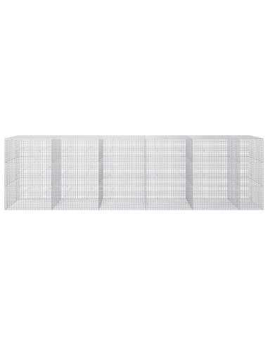 Gabione con Filo da 5 mm e Rete da 5x2,5 cm 550x50x150 cm