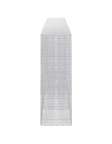 Gabione con Filo da 5 mm e Rete da 5x2,5 cm 550x50x150 cm