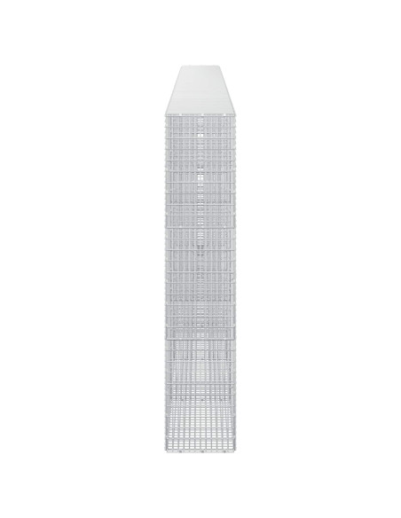 Gabione con Filo da 5 mm e Rete da 5x2,5 cm 650x30x150 cm