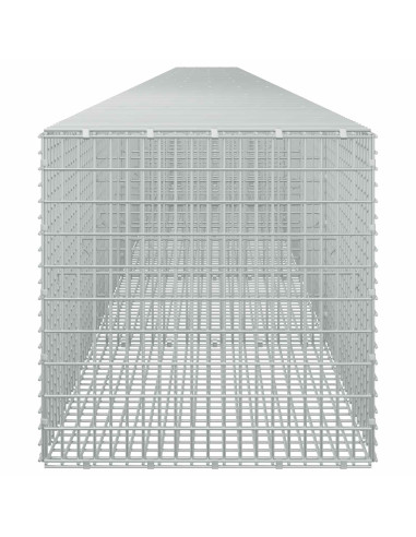 Gabione con Filo da 5 mm e Rete da 5x2,5 cm 1050x50x50 cm