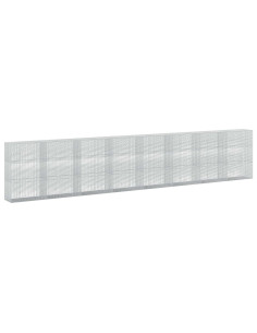 Gabione con Filo da 5 mm e Rete da 5x2,5 cm 800x50x150 cm 2