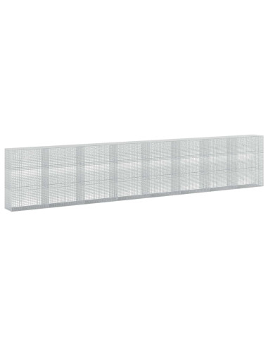 Gabione con Filo da 5 mm e Rete da 5x2,5 cm 800x50x150 cm