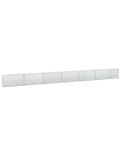 Gabione con Filo da 5 mm e Rete da 5x2,5 cm 650x20x50 cm 2
