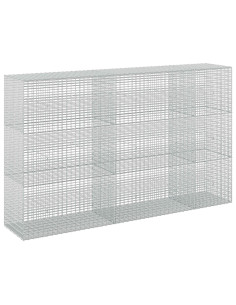 Gabione con Filo da 5 mm e Rete da 5x2,5 cm 250x50x150 cm 2