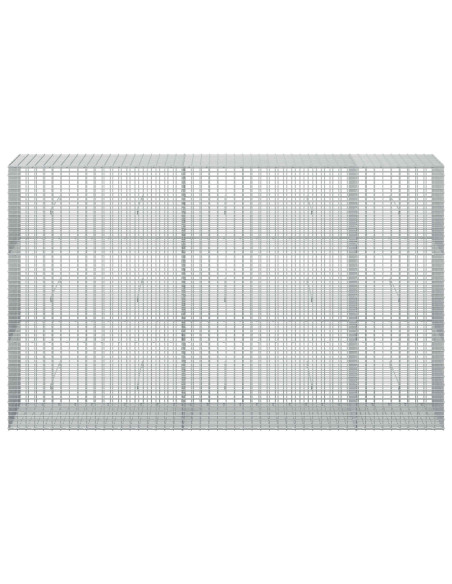 Gabione con Filo da 5 mm e Rete da 5x2,5 cm 250x50x150 cm