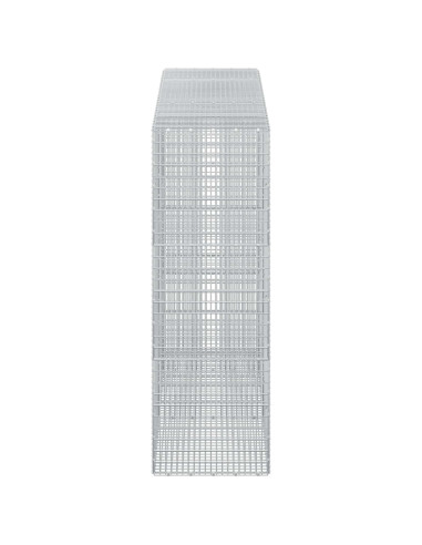 Gabione con Filo da 5 mm e Rete da 5x2,5 cm 250x50x150 cm
