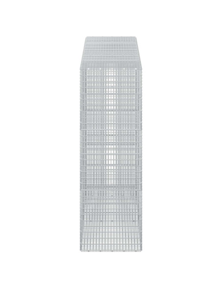 Gabione con Filo da 5 mm e Rete da 5x2,5 cm 250x50x150 cm