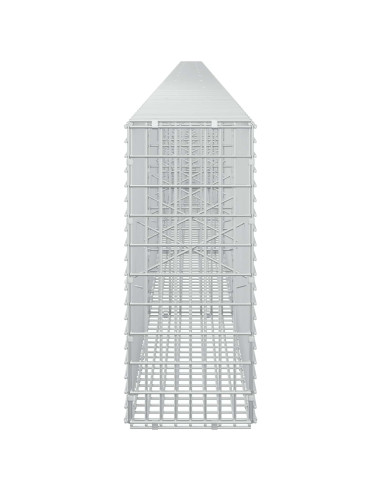 Gabione con Filo da 5 mm e Rete da 5x2,5 cm 1150x20x50 cm