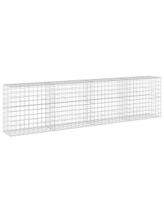 Gabione con filo da 5 mm e rete 10x10 cm 400x50x100 cm 2