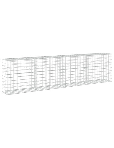 Gabione con filo da 5 mm e rete 10x10 cm 400x50x100 cm