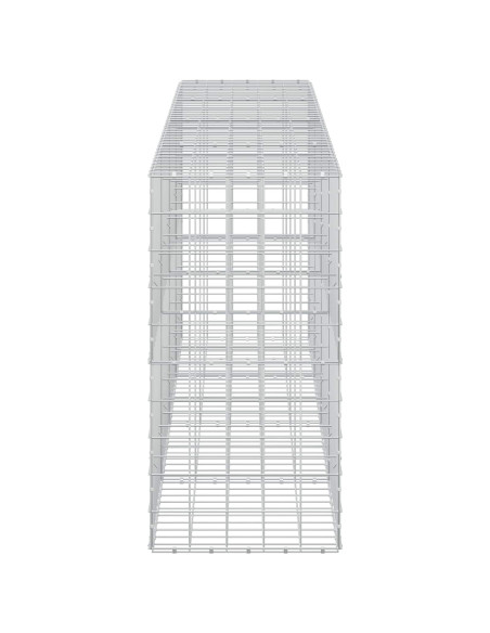 Gabione con filo da 5 mm e rete 10x10 cm 400x50x100 cm