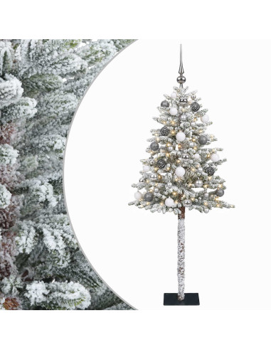 Albero di Natale Artificiale con Palline 120 cm 150 LED