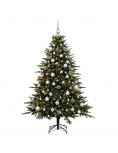 Albero di Natale artificiale con palline 240 cm 300 LED 2