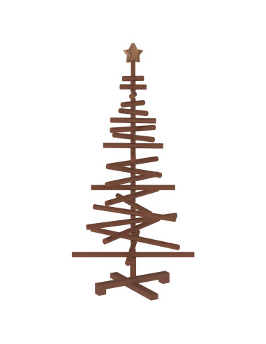 Albero di Natale in legno KOTKA 120 cm Legno Massello di Pino