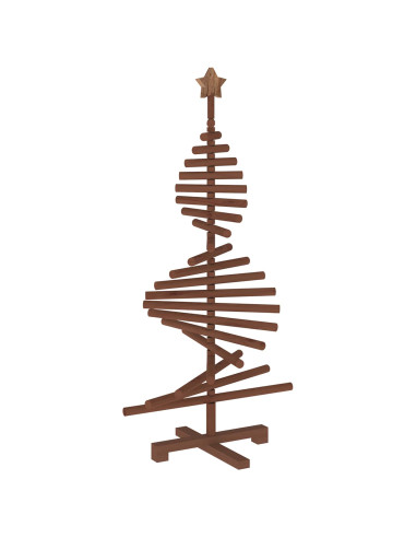 Albero di Natale in legno KOTKA 120 cm Legno Massello di Pino