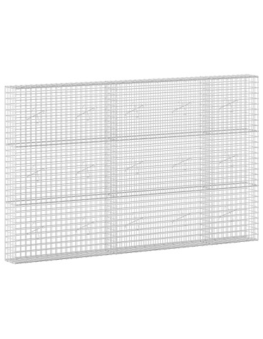 Gabion con Filo da 3,5 mm e Maglia da 5x5 cm 250x20x150 cm