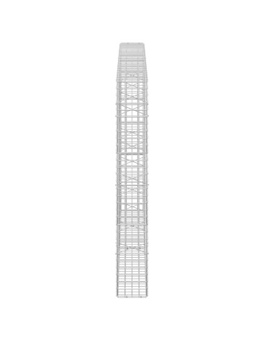 Gabion con Filo da 3,5 mm e Maglia da 5x5 cm 200x20x150 cm