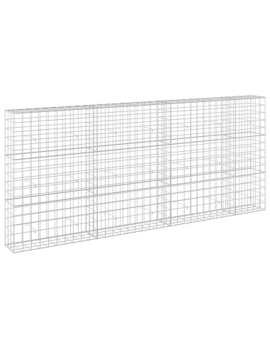 Gabione con filo da 5 mm e rete 10x10 cm 350x30x150 cm