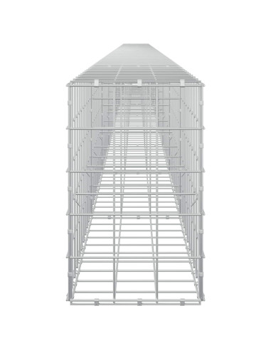 Gabione con filo da 5 mm e rete 10x10 cm 900x30x50 cm