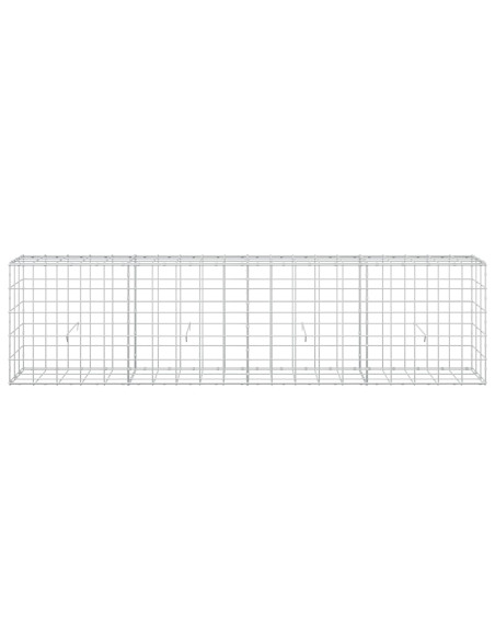 Gabione con filo da 5 mm e rete 10x10 cm 200x30x50 cm